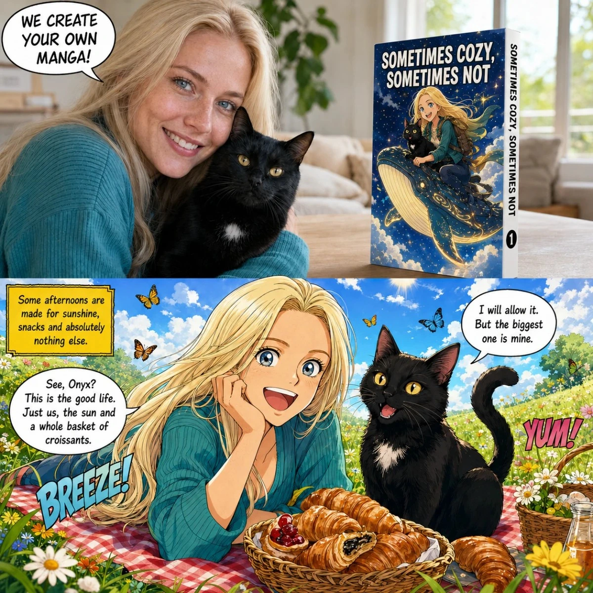 Personalized manga example