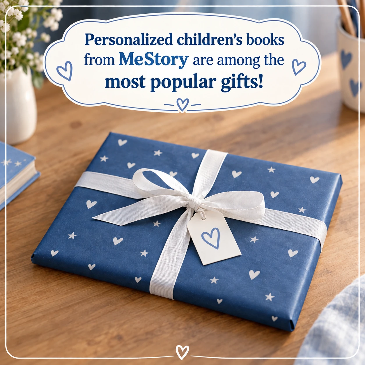 Gift package: Personalized children's books from MeStory are among the most popular gifts