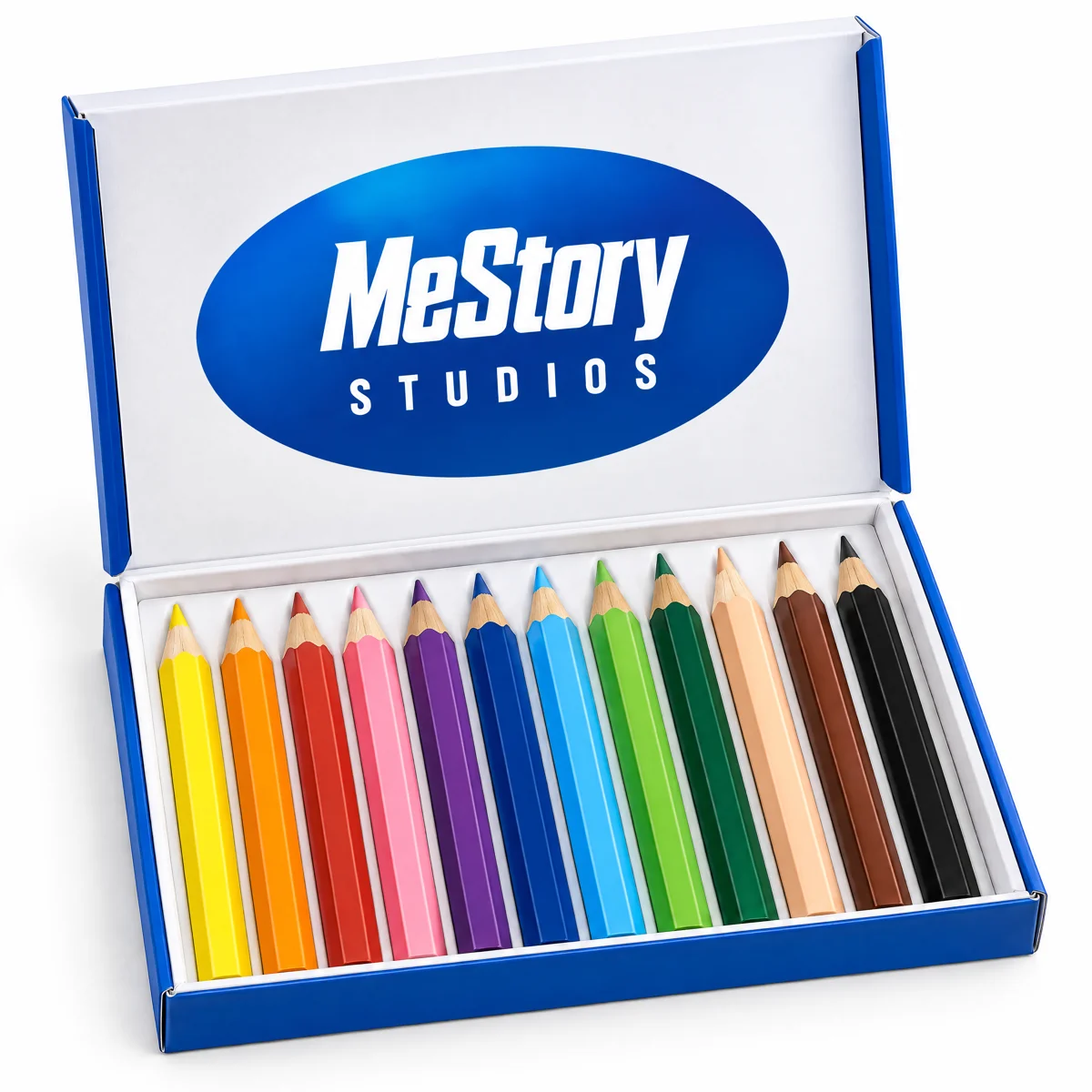12 colored pencils